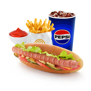 Сет сырный хот дог